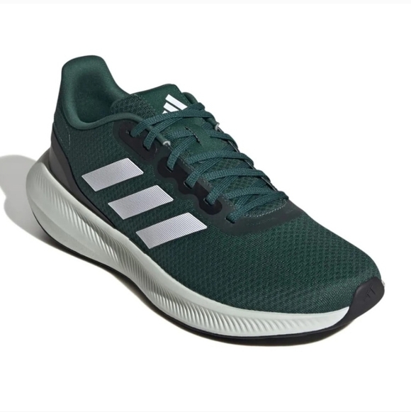 Adidas Runfalcon 3.0 Men's Green & White Running Shoes Size 8